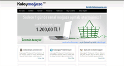 Desktop Screenshot of kolaymagaza.com